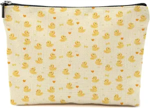 Cute Duck Makeup Bag Duck Lover Gifts for Girls Animal Lovers Duck Owner Women Sister Mother Duck Theme Travel Accessories Bag Mothers Day Christmas Birthday Gift Ideas Friendship Appreciate Gifts