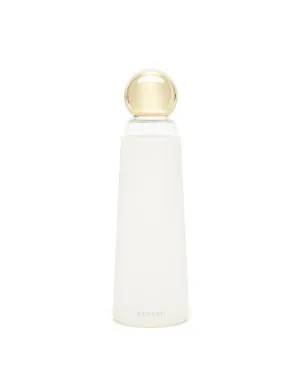 Deluxe Cool It! Glass Water Bottle - White/Metallic Gold