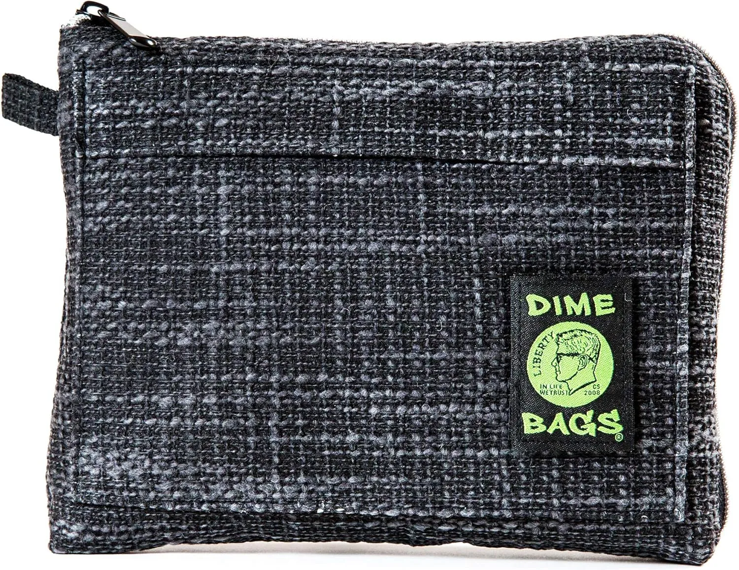 DIME BAGS Padded Pouch  Smell Proof Protective Case with Padded Interior, Durable Hemp-Polyester Fabric, Heavy-Duty Zippers & Interchangeable Patch, Travel & Storage for Fragile Items