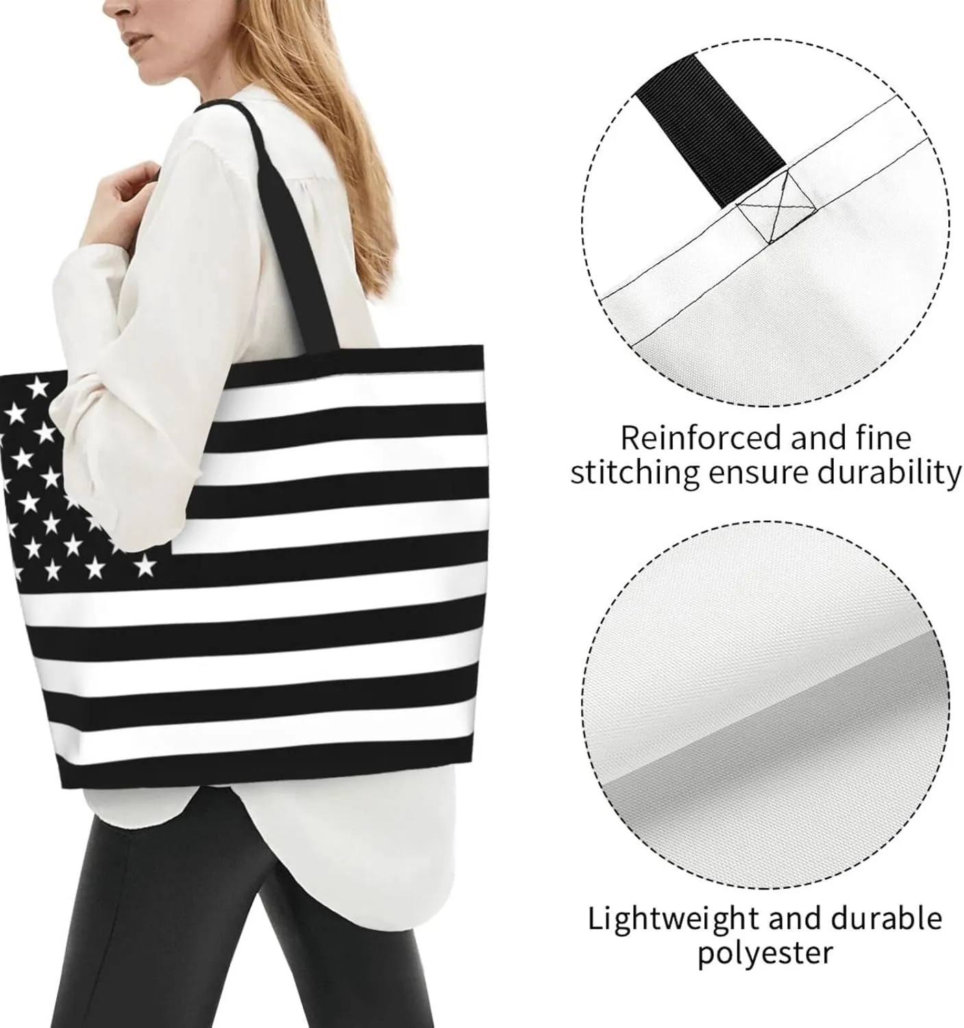 Dirt Track Lights Flag Motocross Women's Tote Bag Large Capacity Single Shoulder Bags Handbag for Shopping Work