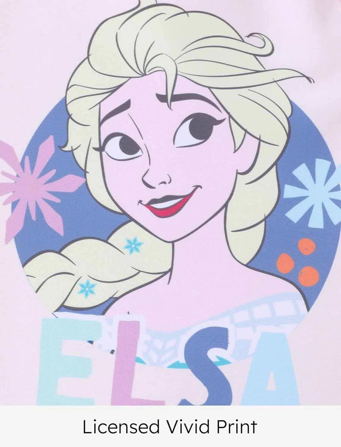 Disney Frozen Elsa Princess Girls Two Piece UPF 50  Protection Quick-Dry Short Sleeve Swim Sets Rashguard Bathing Suit