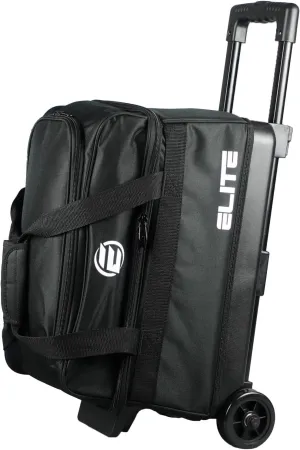 ELITE Basic Bowling Bag Double (2) Ball Roller with Rolling Wheels