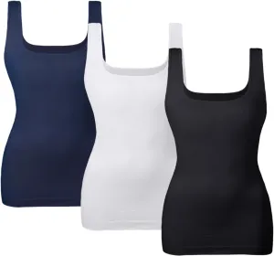 EUYZOU Women Tummy Control Shapewear Tank Tops Seamless Square Neck Compression Tops Slimming Body Shaper Camisole