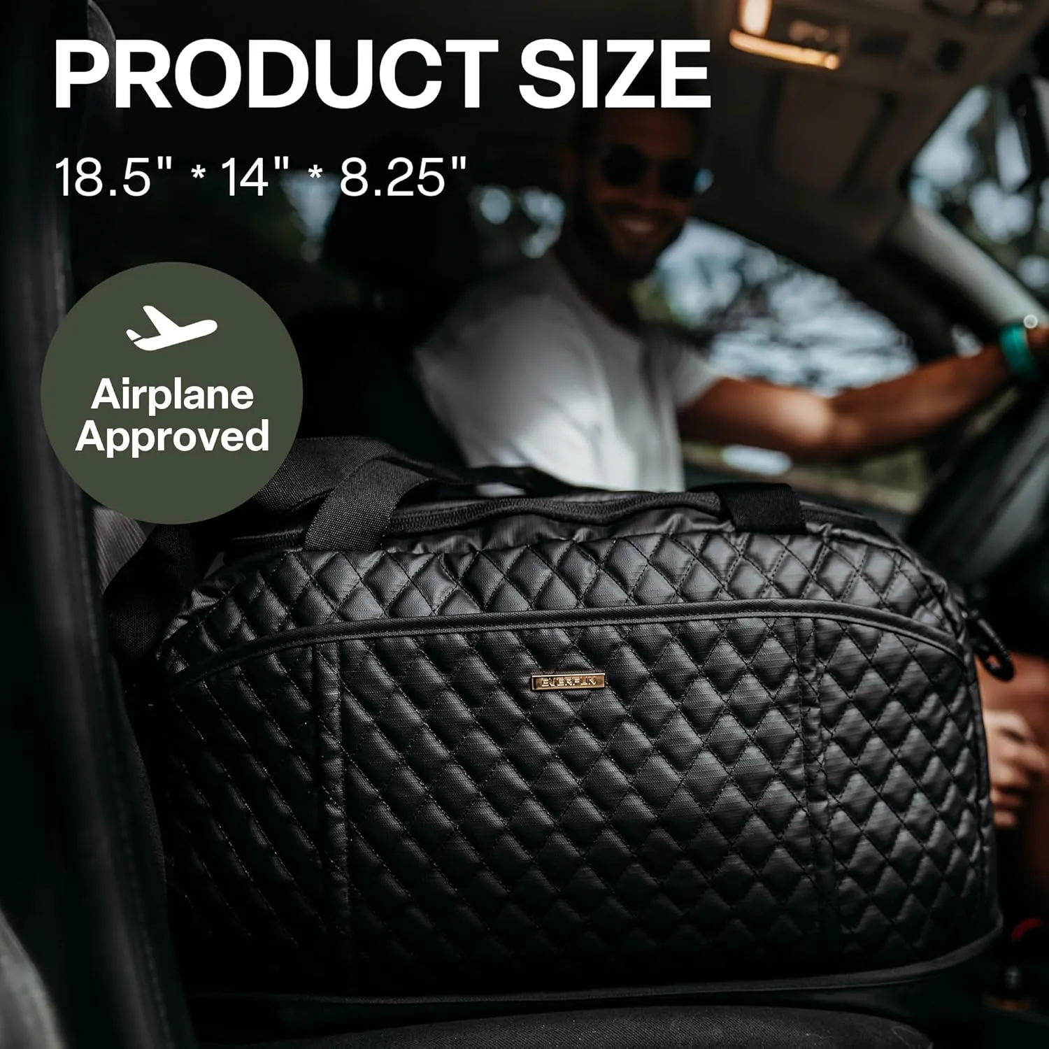 EVERFUN Gym Bag for Men and Women, Duffle Tote with Shoe Compartment and Wet Pocket for Travel, Sports, Boxing, Workout and Weekend