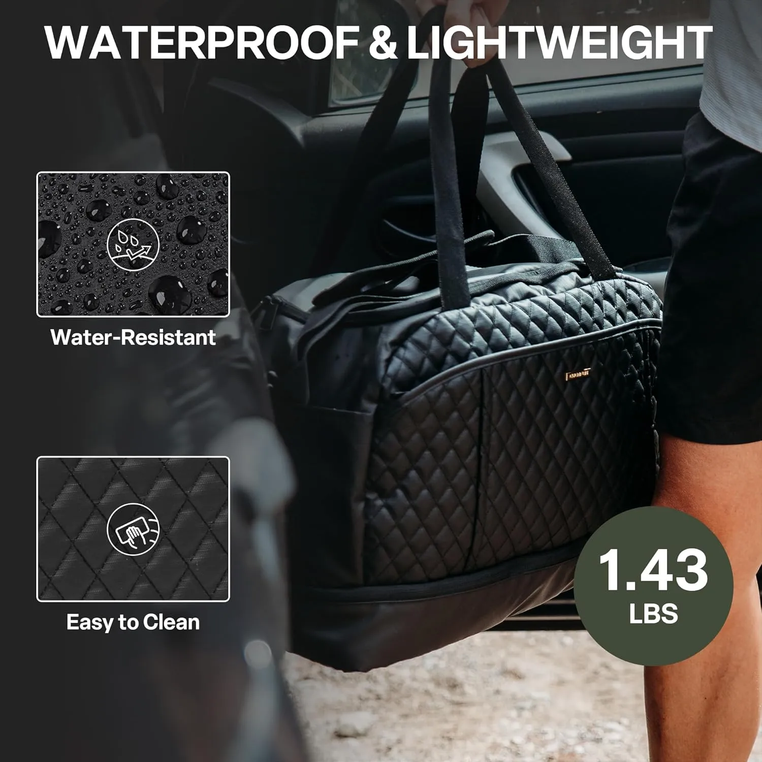 EVERFUN Gym Bag for Men and Women, Duffle Tote with Shoe Compartment and Wet Pocket for Travel, Sports, Boxing, Workout and Weekend