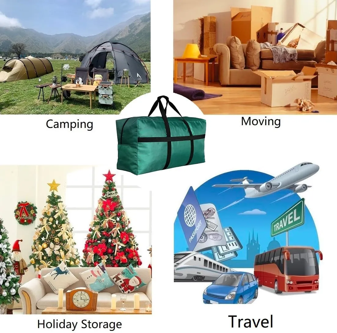Extra Large Canvas Storage Duffle Bag for Travel, Big Foldable XL Duffle Bag for Traveling