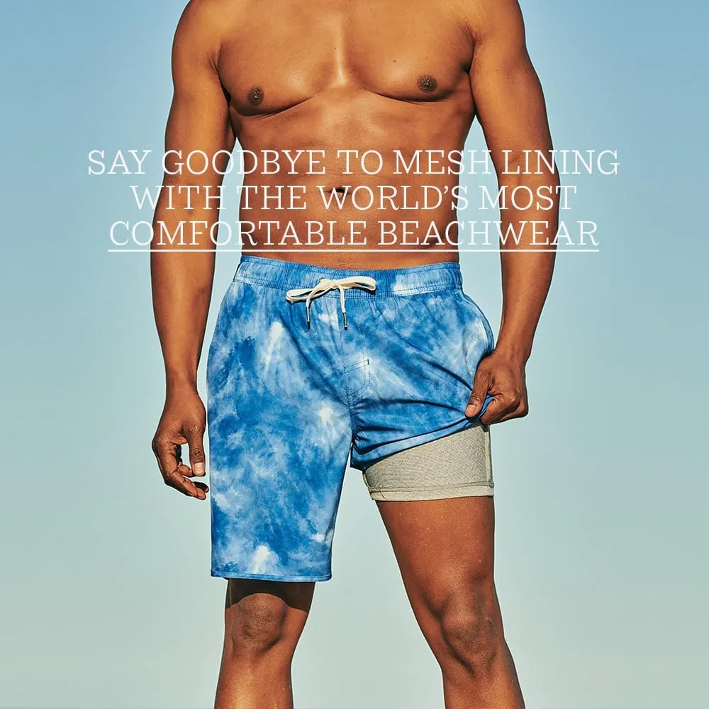 Fair Harbor The Anchor  Mens Swimsuits with BreezeKnit Liner, 8-inch Inseam  Anti- Chafe, Performance Swim Trunks