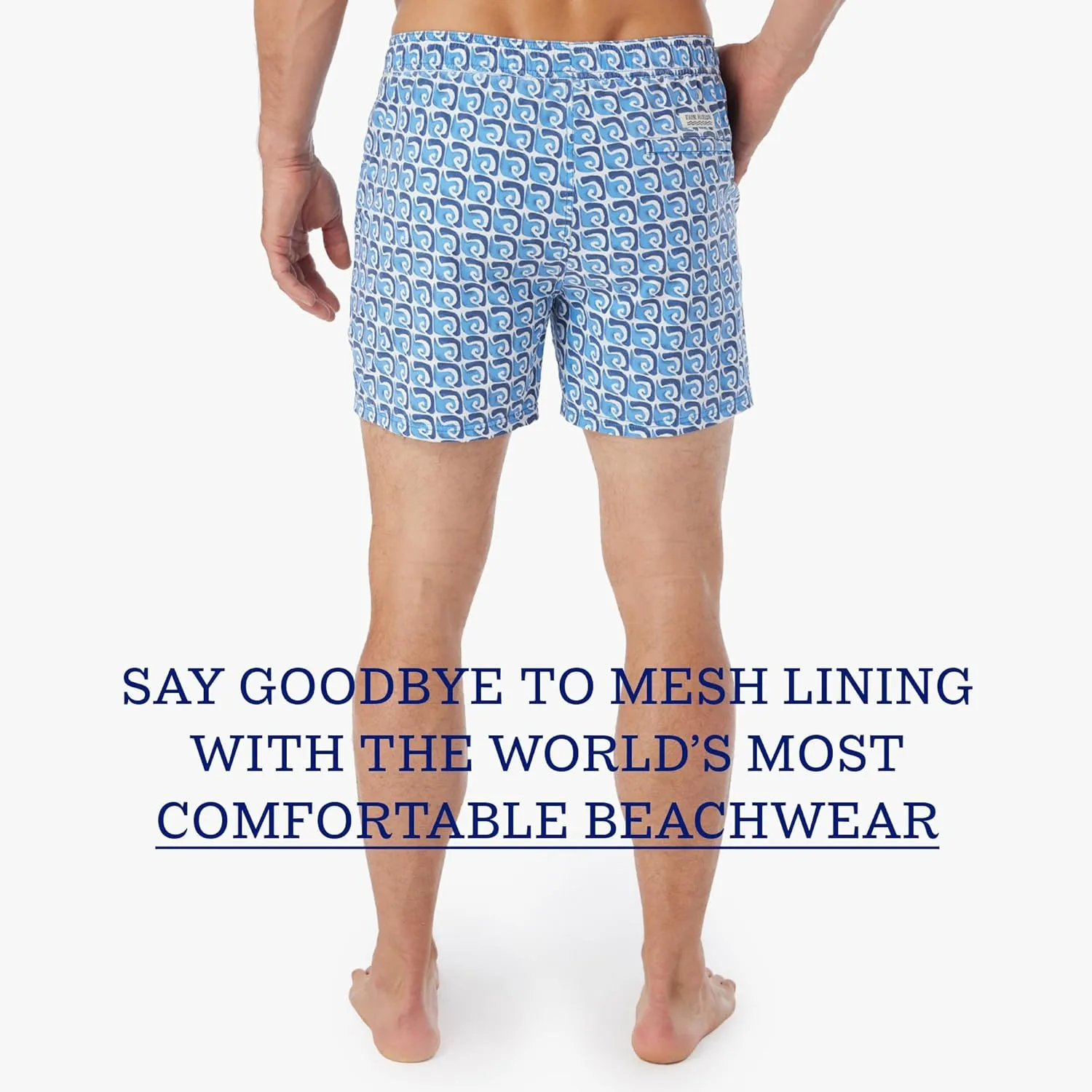 Fair Harbor The Bungalow Trunk  Men's Swim Suits with Liner, 5-inch Inseam  Anti-Chafe, Relaxed-fit Swim Trunks