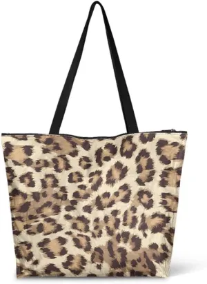 Fall Maple Leaves Women Tote Bag with Pocket, Peacock Feather Lightweight Paper Tote, Polka Dot Commute Work Bag