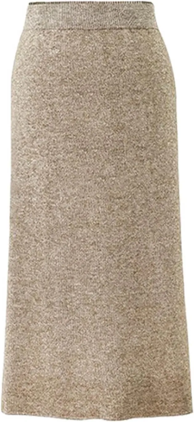 Fashion Skirts for Women 2024 Trendy Women's Winter Wool Skirt Mid Length Woolen Skirt Thick Skirt
