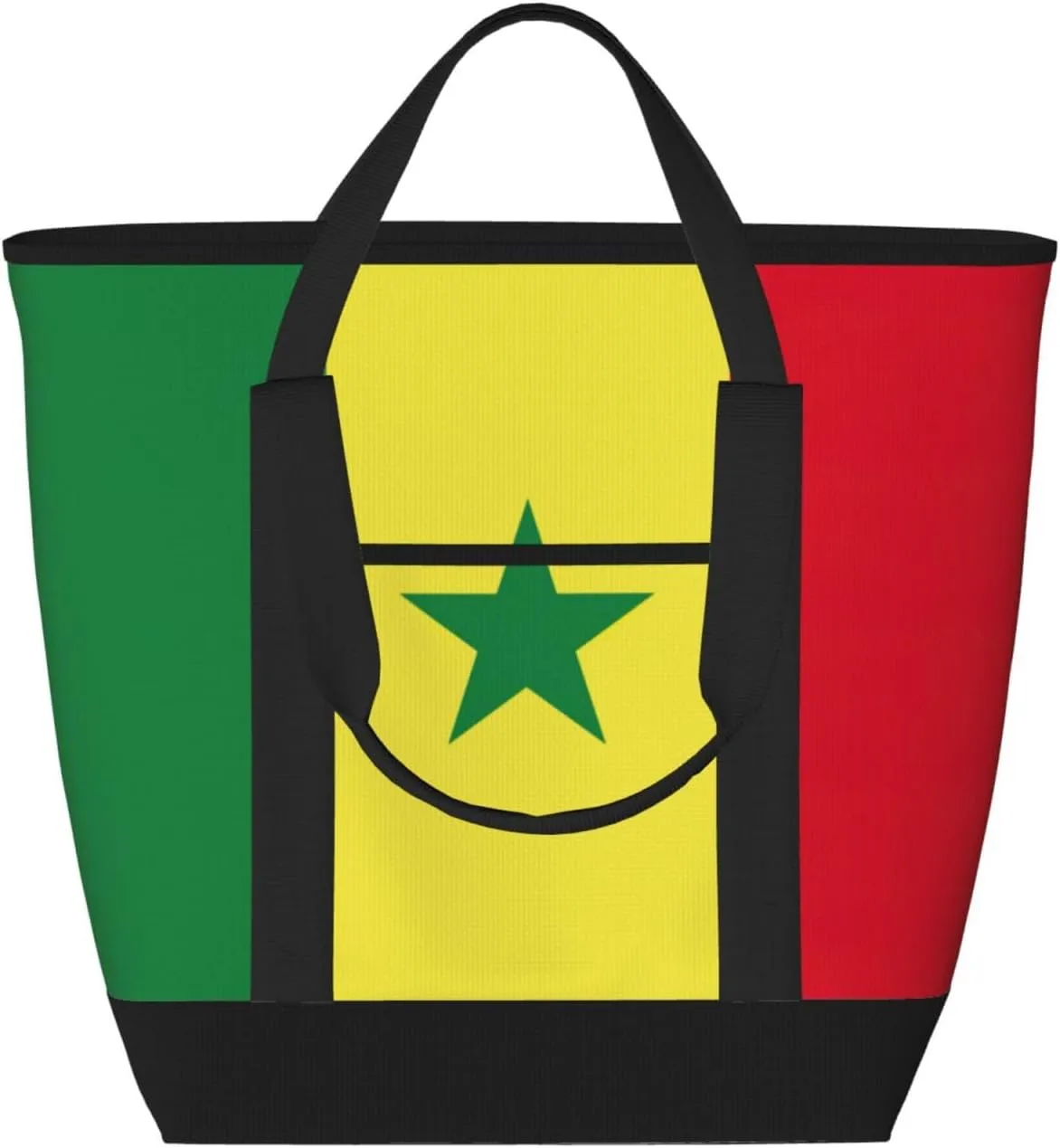 Flag of Senegal Women's tote bags and reusable women's beach bags are suitable for travel insulation and cooling bags.