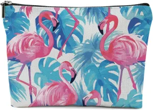 Flamingo Gifts, Flamingo Stuff Makeup Bag, Flamingos Cosmetic Bag Travel Pouch, Animal Lovers Gift for Women Girls Daughter Sisters Coworker Best Friend Friendship Graduation Birthday Gifts