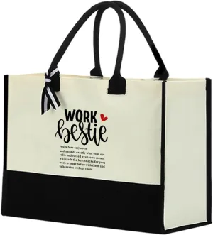 Friendship Gifts Work Besties Soul Sister Gifts for Women, Thank You Gifts Waterproof Tote Bag Beach Bag, Sunshine Gifts