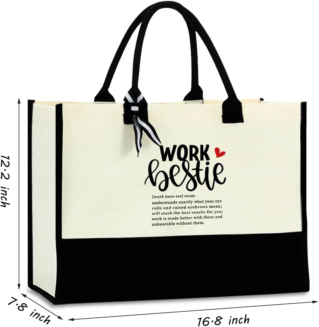 Friendship Gifts Work Besties Soul Sister Gifts for Women, Thank You Gifts Waterproof Tote Bag Beach Bag, Sunshine Gifts