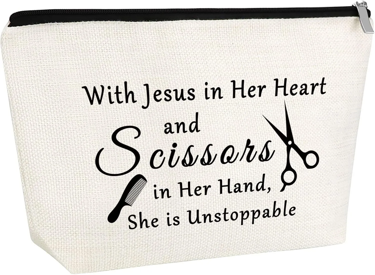 Funny Hair Stylist Gifts for Women Makeup Bag Hairdresser Gifts Cosmetic Bags Funny Hair Dresser Gift Salon Gift for Women Cosmetologist Present Travel Cosmetic Pouch Christmas Birthday Present
