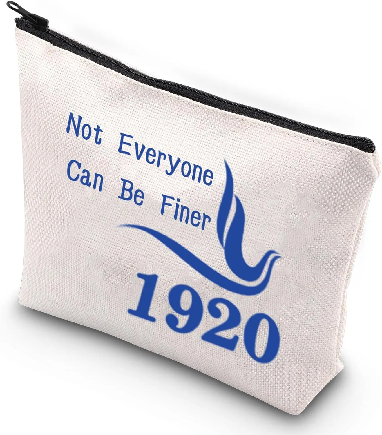 G2TUP Blue and White Dove Cosmetic Pouch Not Everyone Can Be Finer Greek Sorority Makeup Bag(Dove)