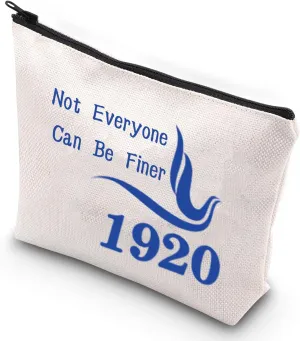 G2TUP Blue and White Dove Cosmetic Pouch Not Everyone Can Be Finer Greek Sorority Makeup Bag(Dove)