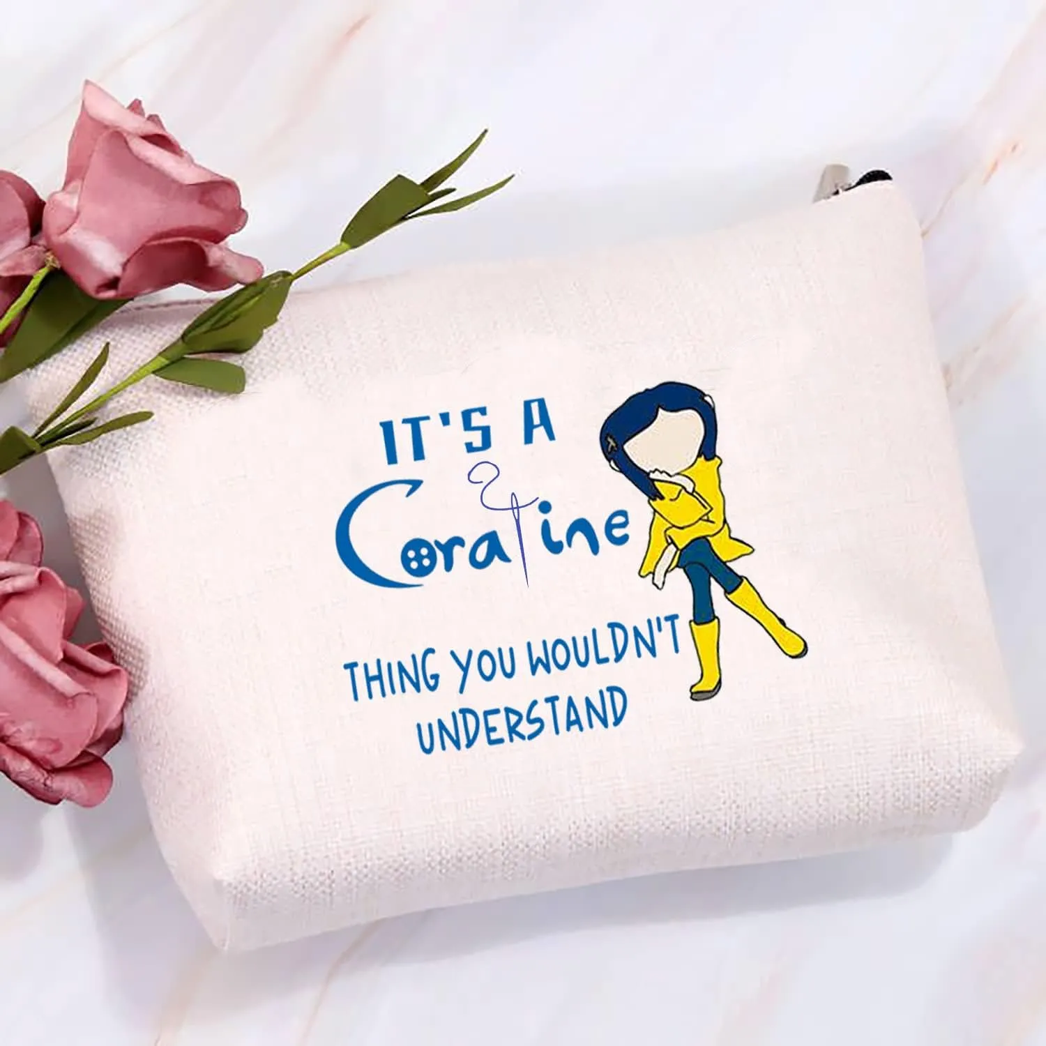G2TUP Zombie Inspired Gifts Burton Fan Travel Cosmetic Bag Horror Movie Cartoon Cosplay Gift Other Mother Organizer (Burton Fan Makeup Bag)