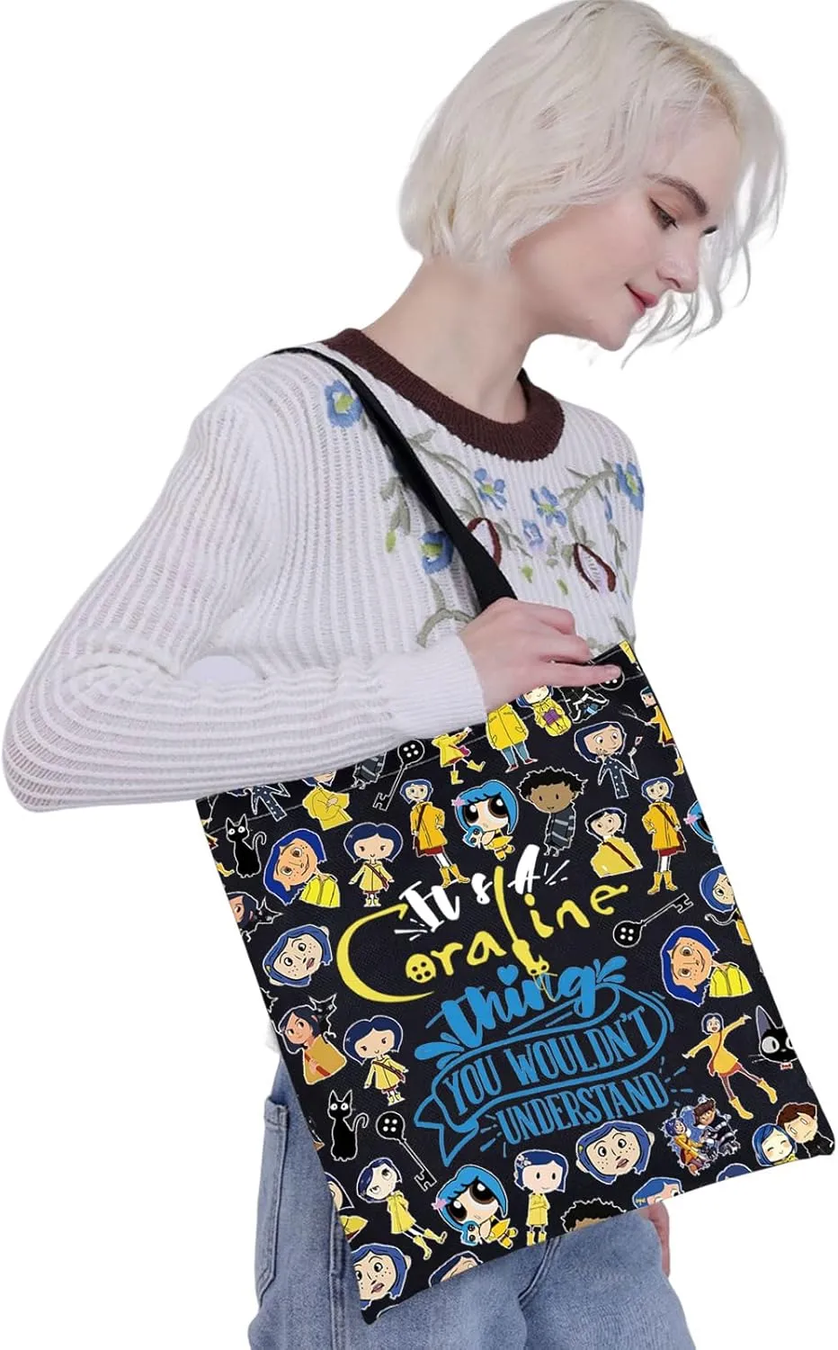 G2TUP Zombie Inspired Gifts Burton Fan Travel Cosmetic Bag Horror Movie Cartoon Cosplay Gift Other Mother Organizer (It's Cor Thing BL TG)
