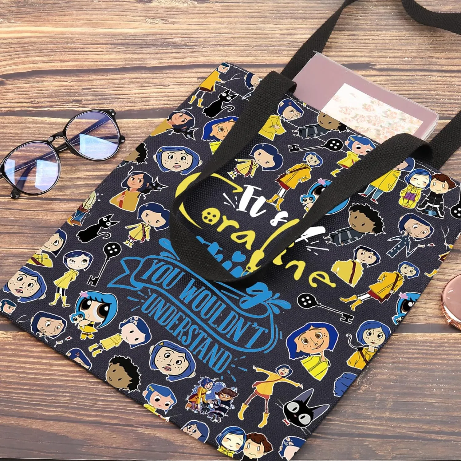 G2TUP Zombie Inspired Gifts Burton Fan Travel Cosmetic Bag Horror Movie Cartoon Cosplay Gift Other Mother Organizer (It's Cor Thing BL TG)
