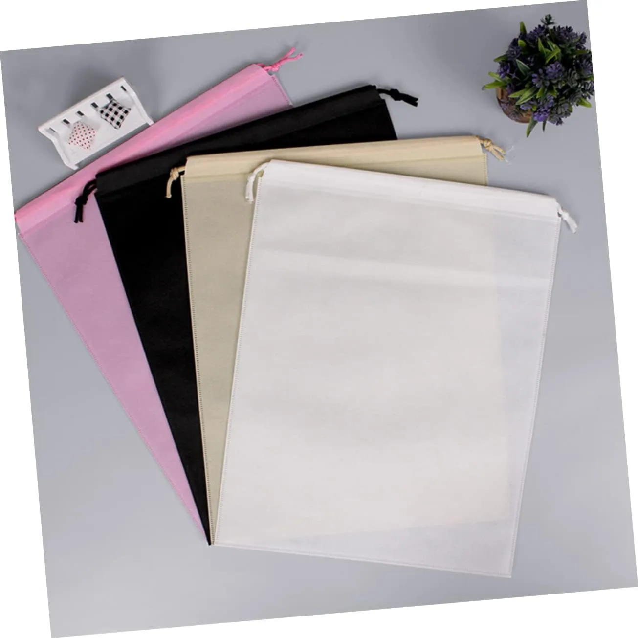 GALPADA 20pcs Sackpack Sack Backpack Dustproof Storage Bag Drawstring Bag