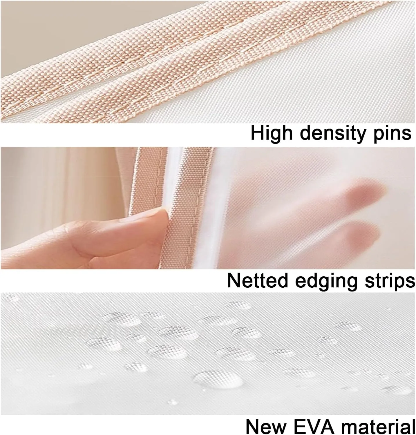 Garment Bags, Plastic Clothes Covers, Translucent Material for Hanging Clothes, Suitable for Jackets, Sweaters, Dresses(Pink,60x90cm x35in)