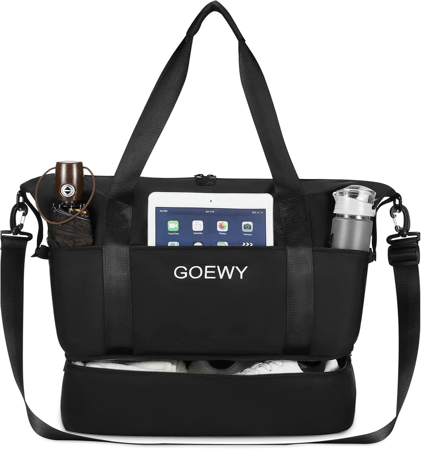 Gym Bag for Women Sport Duffel Bag for Men with Shoes Compartment Travel Duffle Bags with Wet Pocket School Yoga Football Basketball Lightweight Carry on Weekender Bags Key Purse