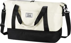 Gym Bag for Women Sport Duffel Bag for Men with Shoes Compartment Travel Duffle Bags with Wet Pocket School Yoga Football Basketball Lightweight Carry on Weekender Bags Key Purse