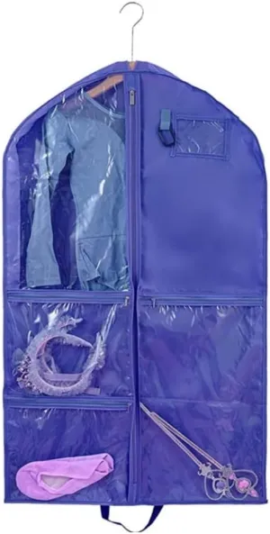 Habrur Clothes Cover Hanging Garment Bag With Zipper Pockets 40 Inch Clothes Bag Dance Costume Suit Bags (Color : Blue, Size : 1pc)