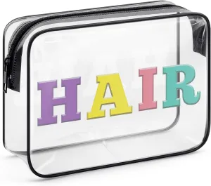 Hair Care Preppy Makeup Bag Hairdresser Gifts Hair Stylist Cosmetic Bag Funny Hair Dresser Gift Cosmetic Makeup Case Birthday Graduation Gift for Women Friends Sister Travel Zipper Toiletry Pouch
