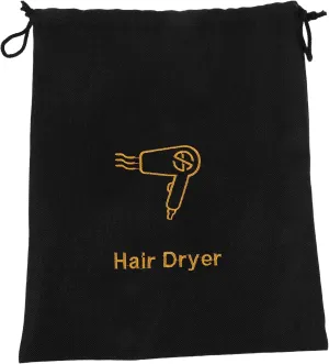 Hair Dryer Storage Bag Travel Toiletry Bag Travel Toiletry Pouch Hair Dryer for Hotel Suit Bags Blow Dryer Carry Pouch Portable Hair Dryer Carrying Bag Imitation Fabric Black