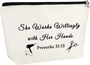 Hair Stylist Gift: Makeup Bag for Women Hairdresser - Funny Graduation Gift