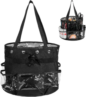 Hairstylist Traveling Bag, Large Capacity Hairdresser Barber Bag, Heat Resistant Hair Tools Travel Bag, Professional Makeup Organizer Bag, Waterproof Shower Toiletry Bag