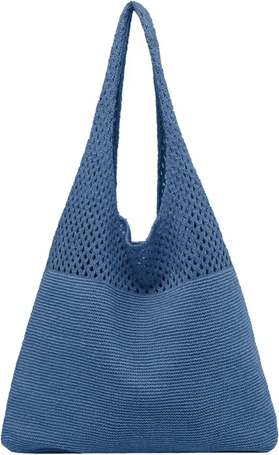 Handbag Under the Arm Purses Women's Spring/Summer Portable Retro Hollow Knitted Handheld One Shoulder Vest Bag