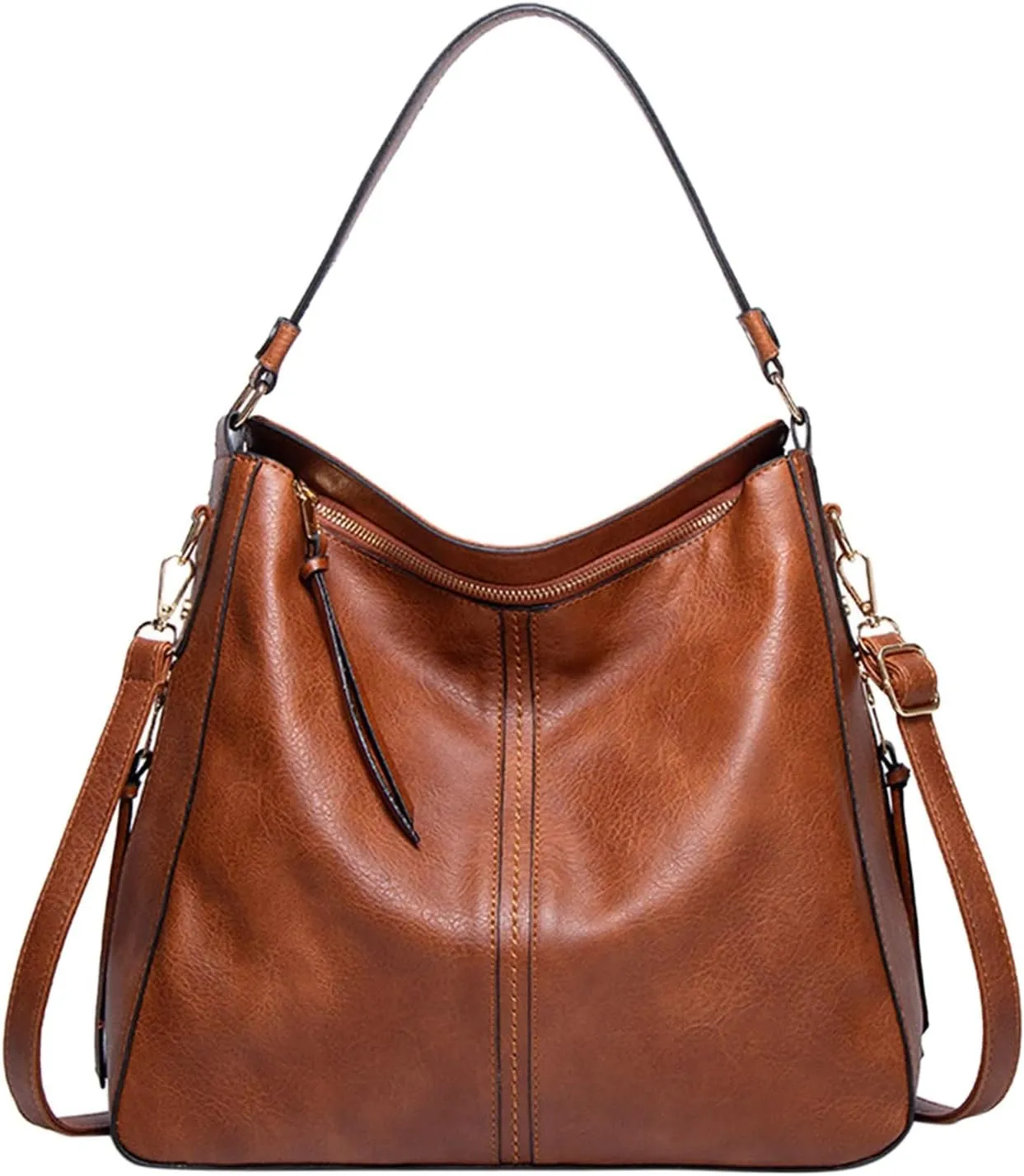 Handbags For Women Hobo Handbags Large Designer Ladies Bag Bucket Purse Faux Leather For Shopping Travel