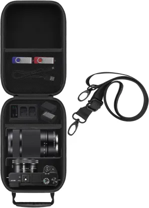 Hard Carrying Case Compatible with Sony Alpha a6400 / a6700 / a6600 / a6100 / a6500 / a6300 / a6000 Mirrorless Digital Camera (Case Only)