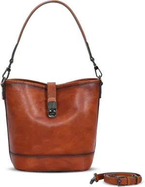 HESHE Genuine Leather Purses for Women Satchel Handbags Crossbody Bags Ladies Purses Pocketsbooks for Women