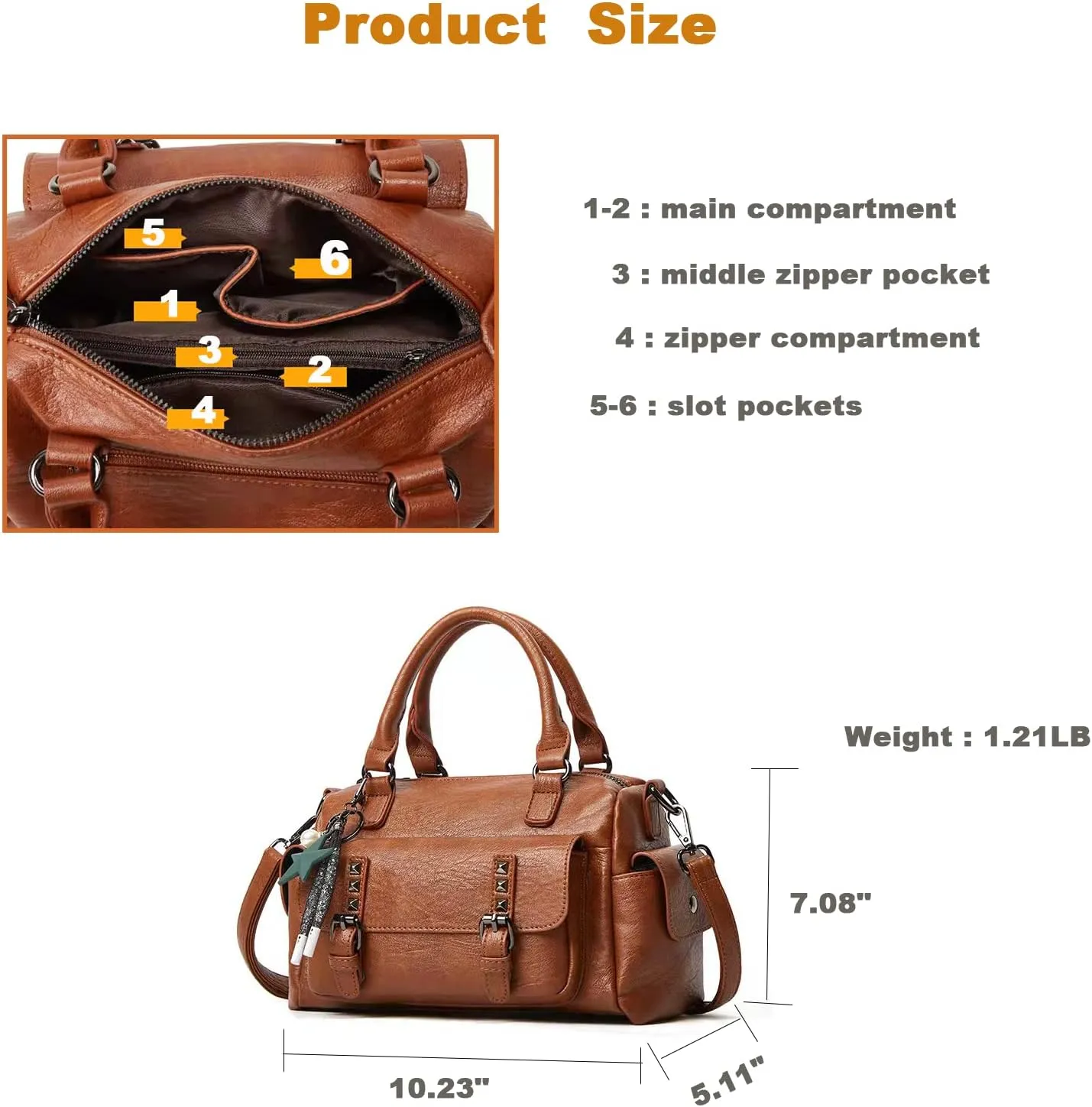 Hobo Bags for Women PU Leather Purses and Handbags Shoulder Bags Ladies Crossbody Bags Top Handle Tote Bag