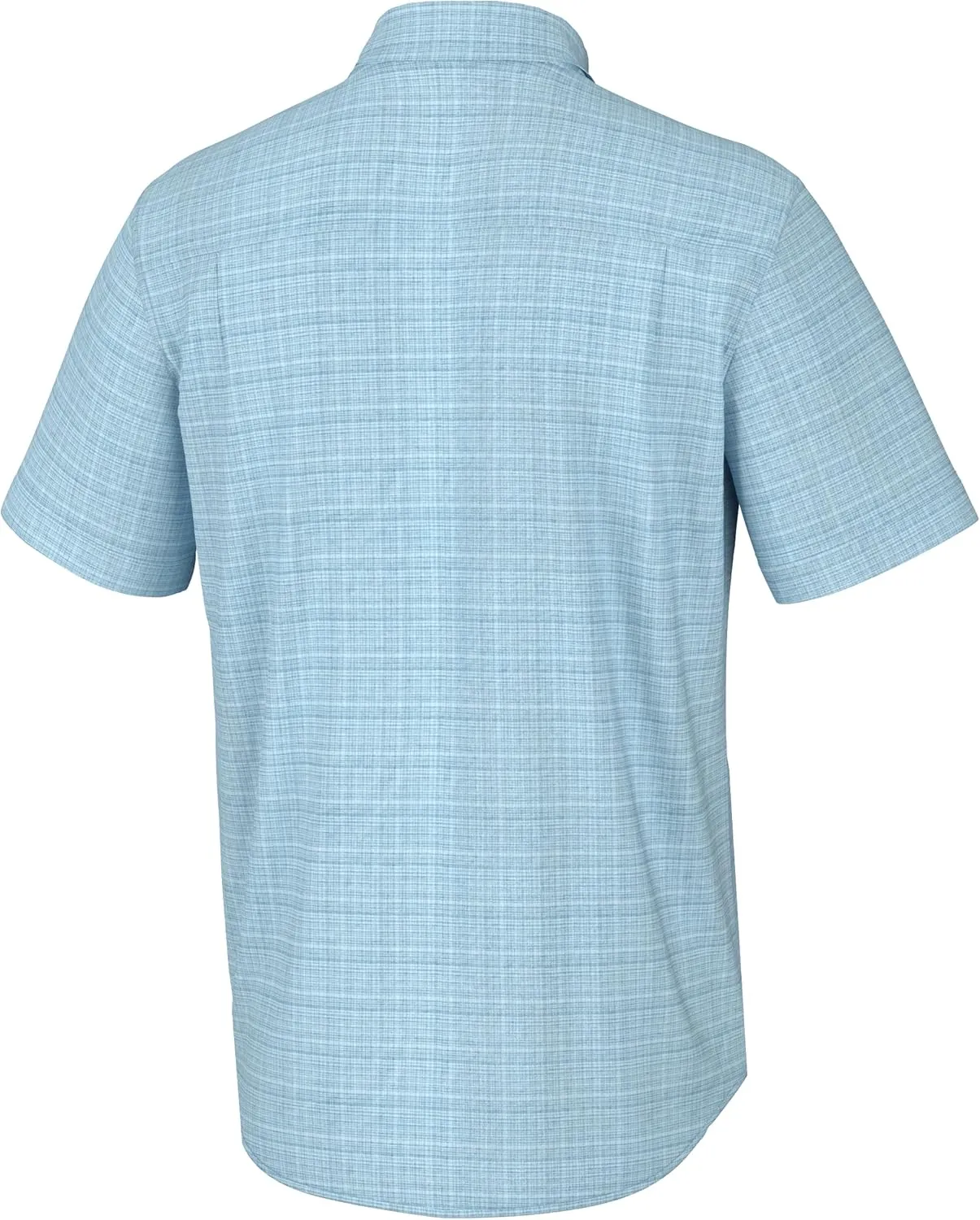 HUK Men's Kona Pattern Short Sleeve Fishing Button Down Shirt
