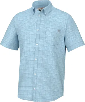 HUK Men's Kona Pattern Short Sleeve Fishing Button Down Shirt