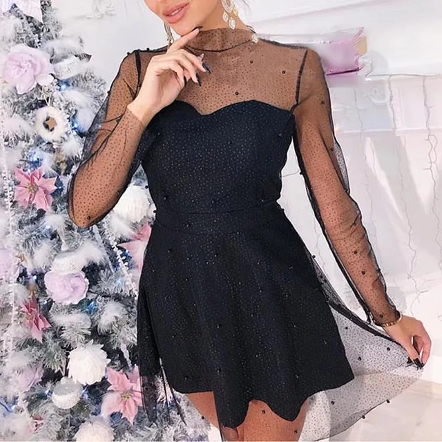 Jacqueline Beaded Mini Dress
