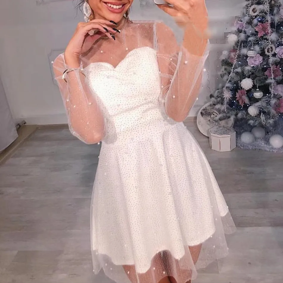 Jacqueline Beaded Mini Dress