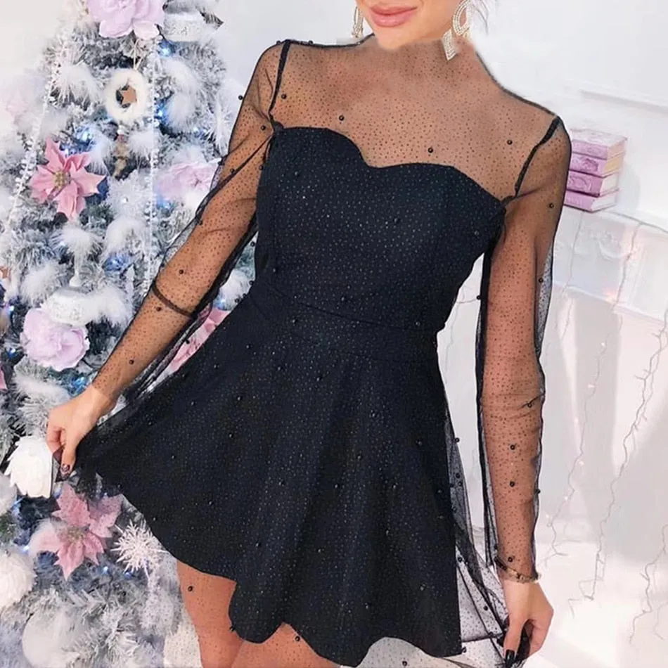 Jacqueline Beaded Mini Dress