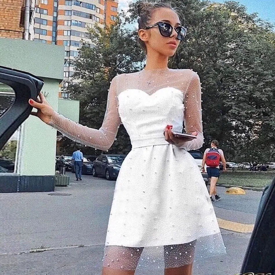 Jacqueline Beaded Mini Dress