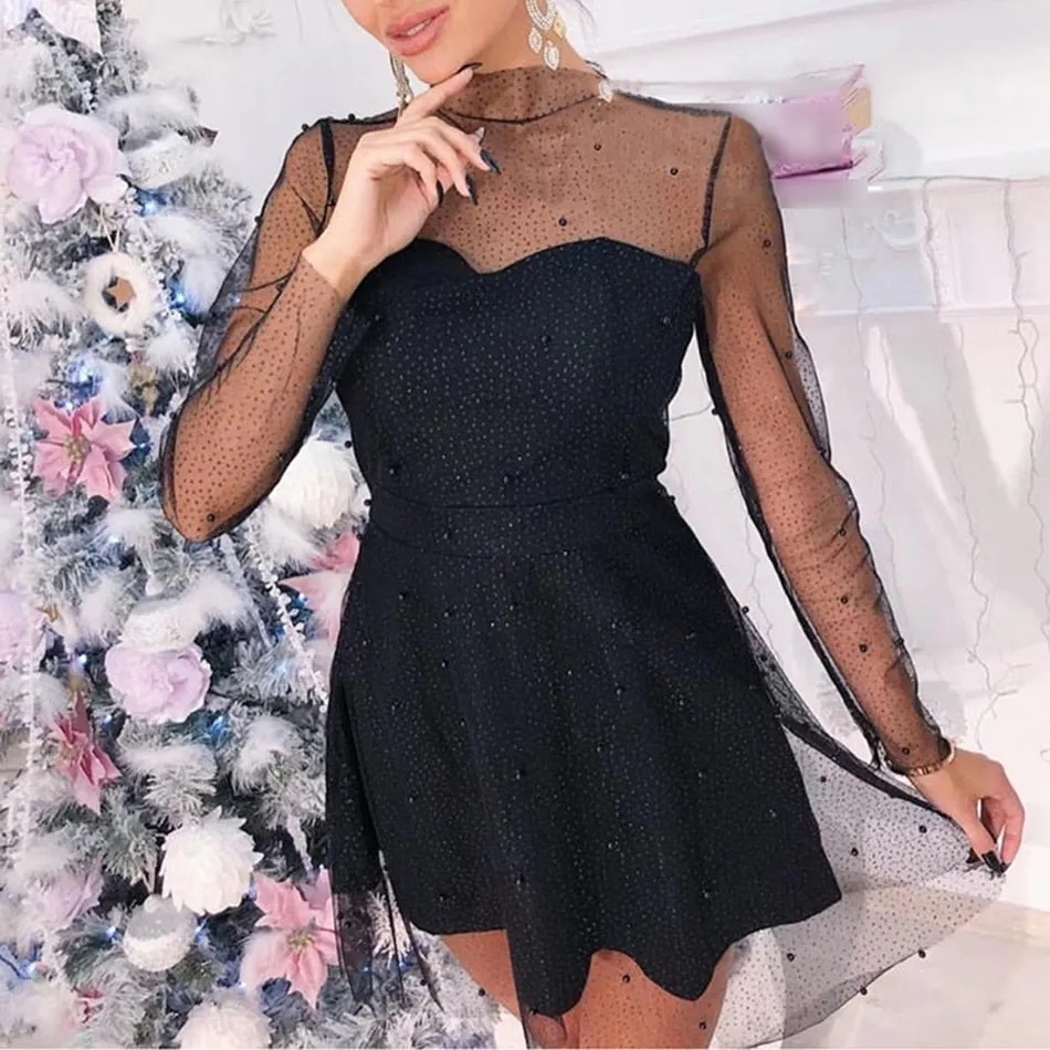 Jacqueline Beaded Mini Dress