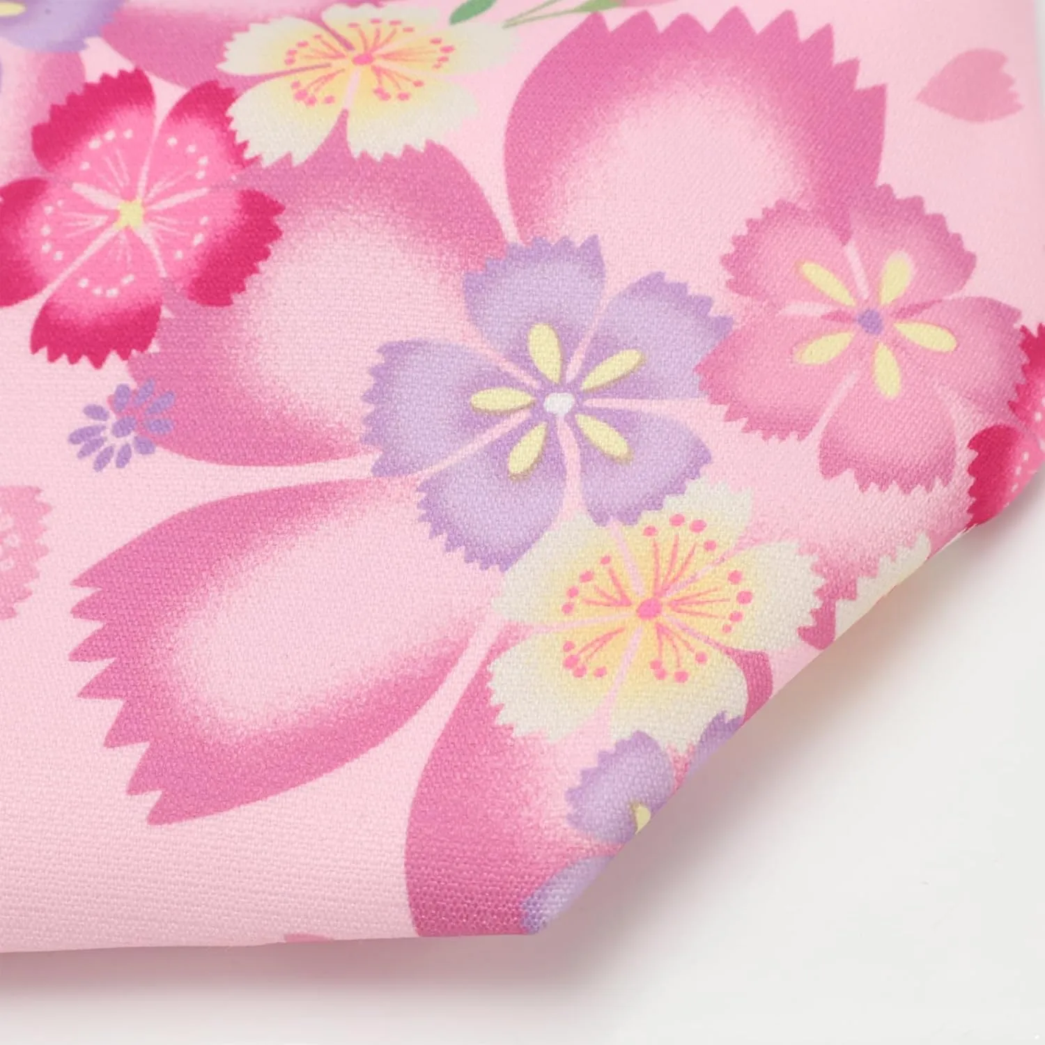 Japanese Style Bucket Handbag Wrist Bag Harajuku Floral Print Drawstring Bag Jewelry Bag Wallet Pouch