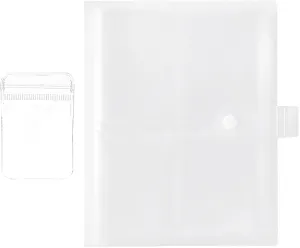 Jewelry Organizer Book Album Earring Holder Pouch Jewelry Travel Storage Case With 84 Pocket 60 Pcs Clear Small Plastic Bag