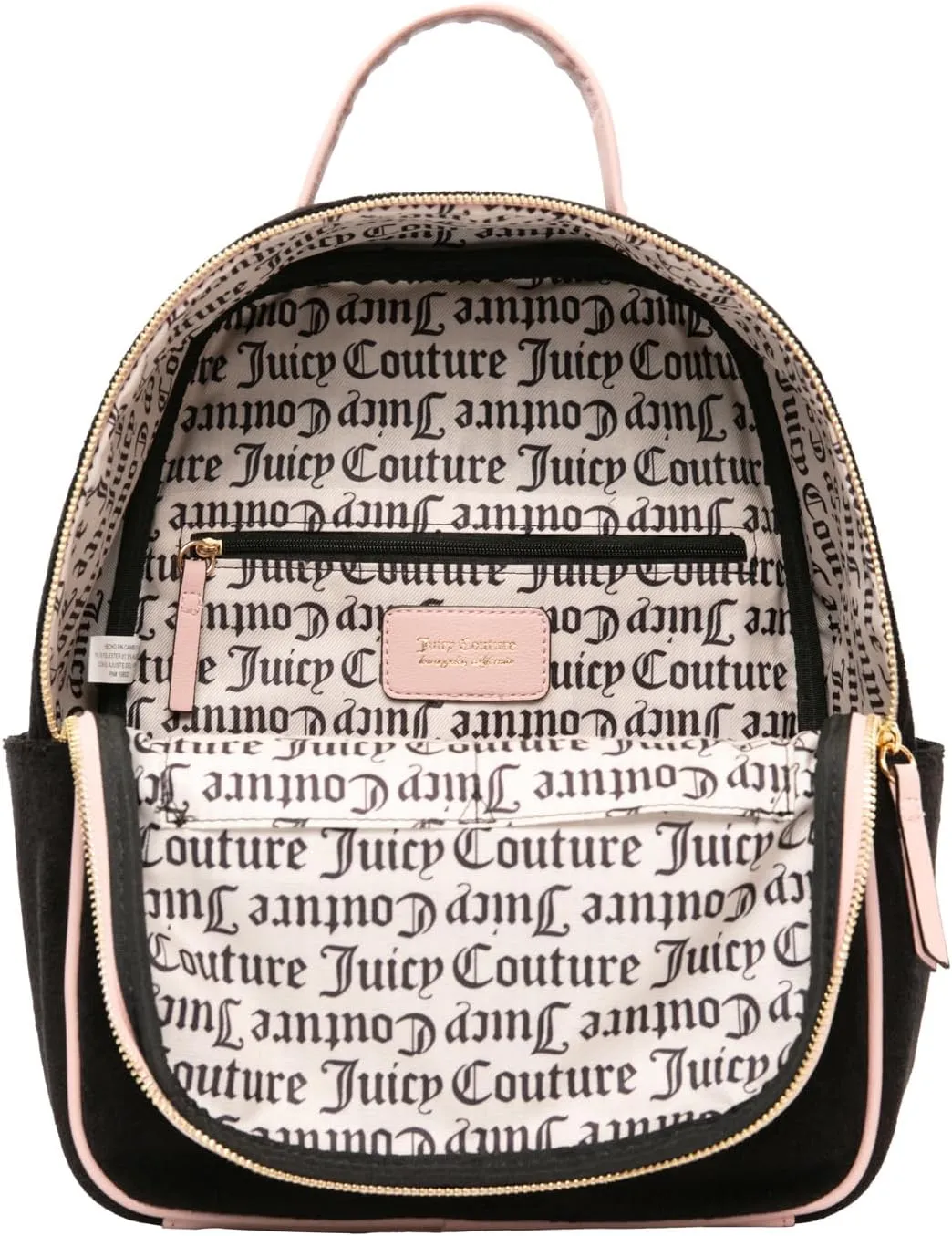 Juicy Couture Women's WINGIN IT Backpack, LIQUORICE/Pink Dia, One Size