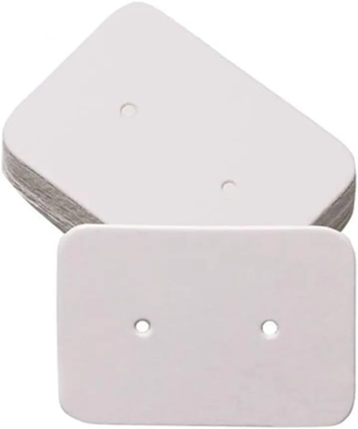 jweemax Necklace Display Card with Clear OPP Bag Earrings Ornament Storage Holder Cardboard for Jewelry Store.