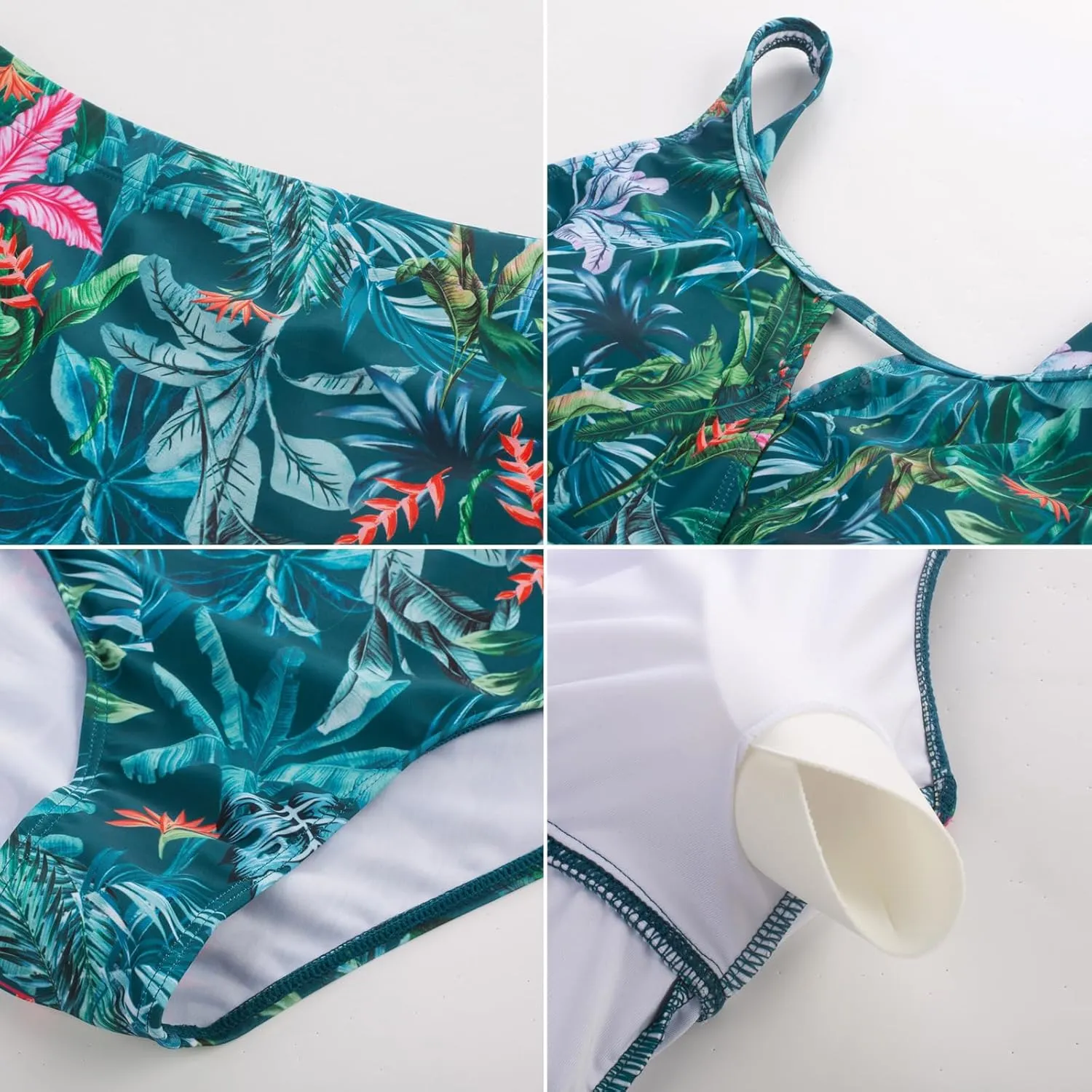 Kate Kasin 2 Piece Tankini Swimsuits for Women Tummy Control Swimdress Skirt Bathing Suit with Briefs Modest Ruched Swimwear